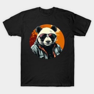 Cool Animals: Cartoon Vintage Funny Cool Panda T-Shirt